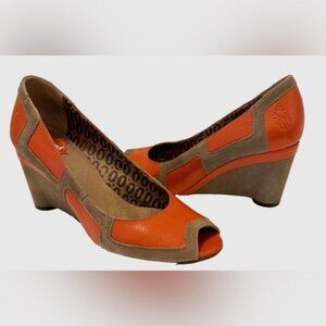 Fly London Giselle Wedge Peep Toe  41
